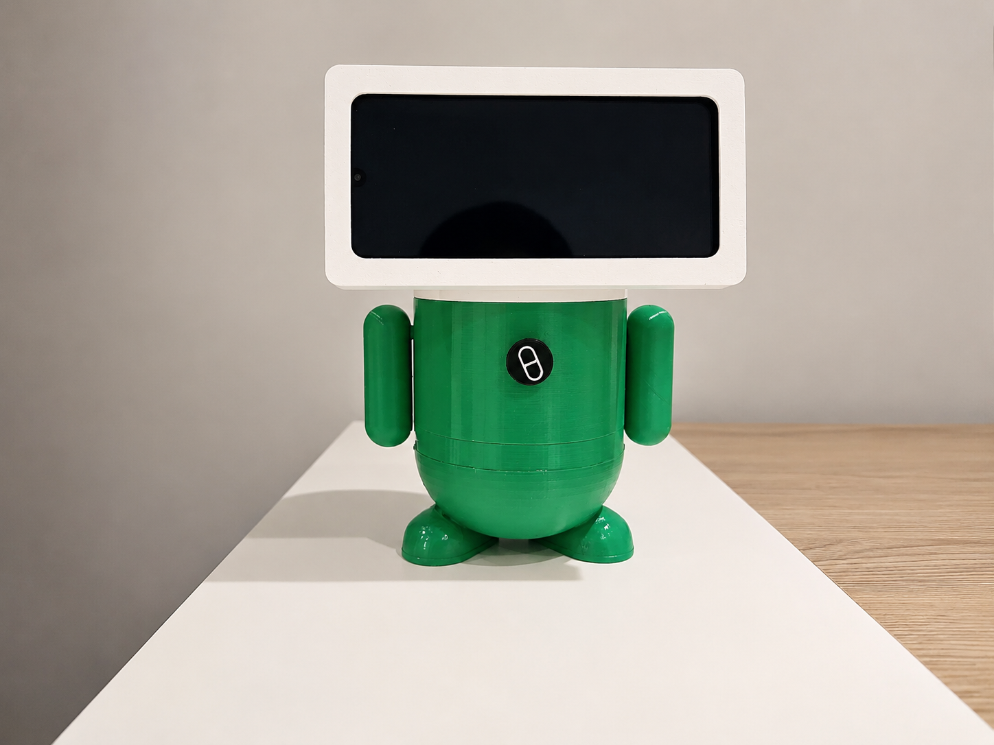 PumpBot on a desk